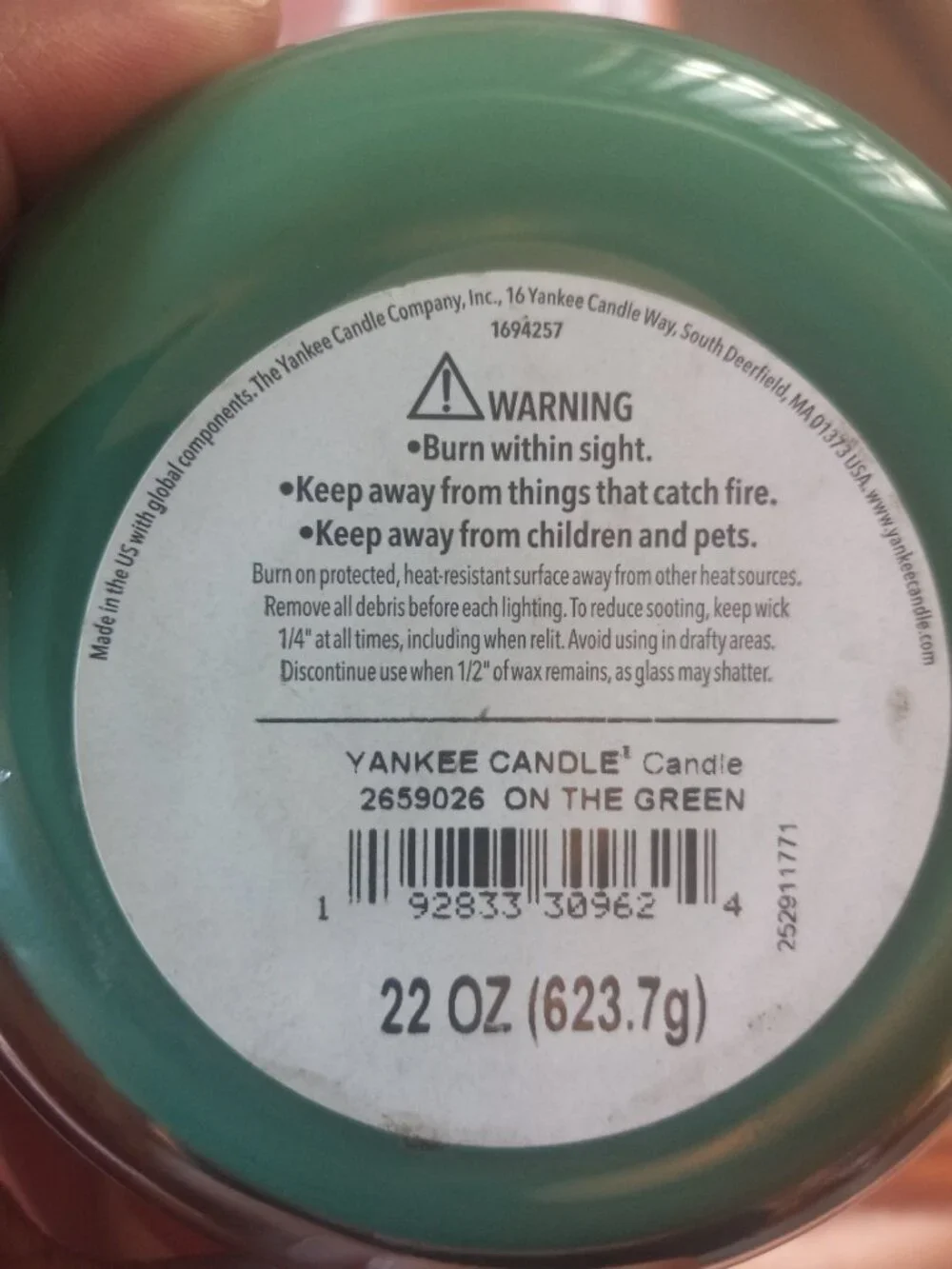 Yankee Candle On the Green 22 oz